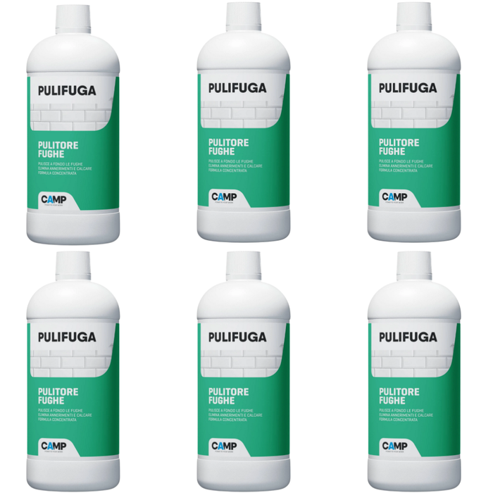 Pulifuga detergente concentrato per fughe e pavimenti 1 litro 6 pezzi