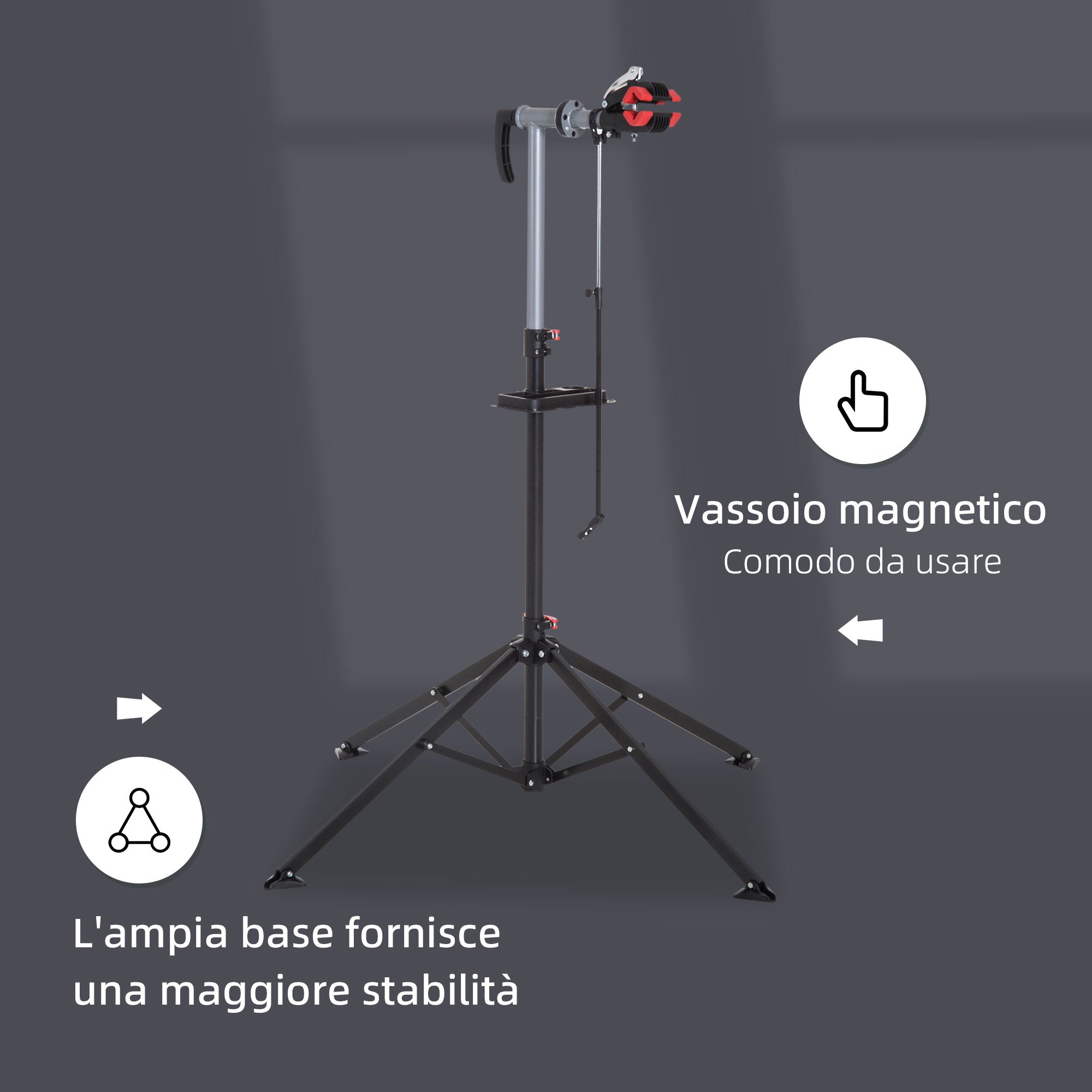 Easycomfort Cavalletto Supporto Manutenzione per Bicicletta Riparazione Bici Pieghevole