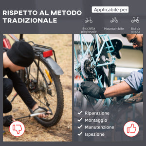 Easycomfort Cavalletto Supporto Manutenzione per Bicicletta Riparazione Bici Pieghevole