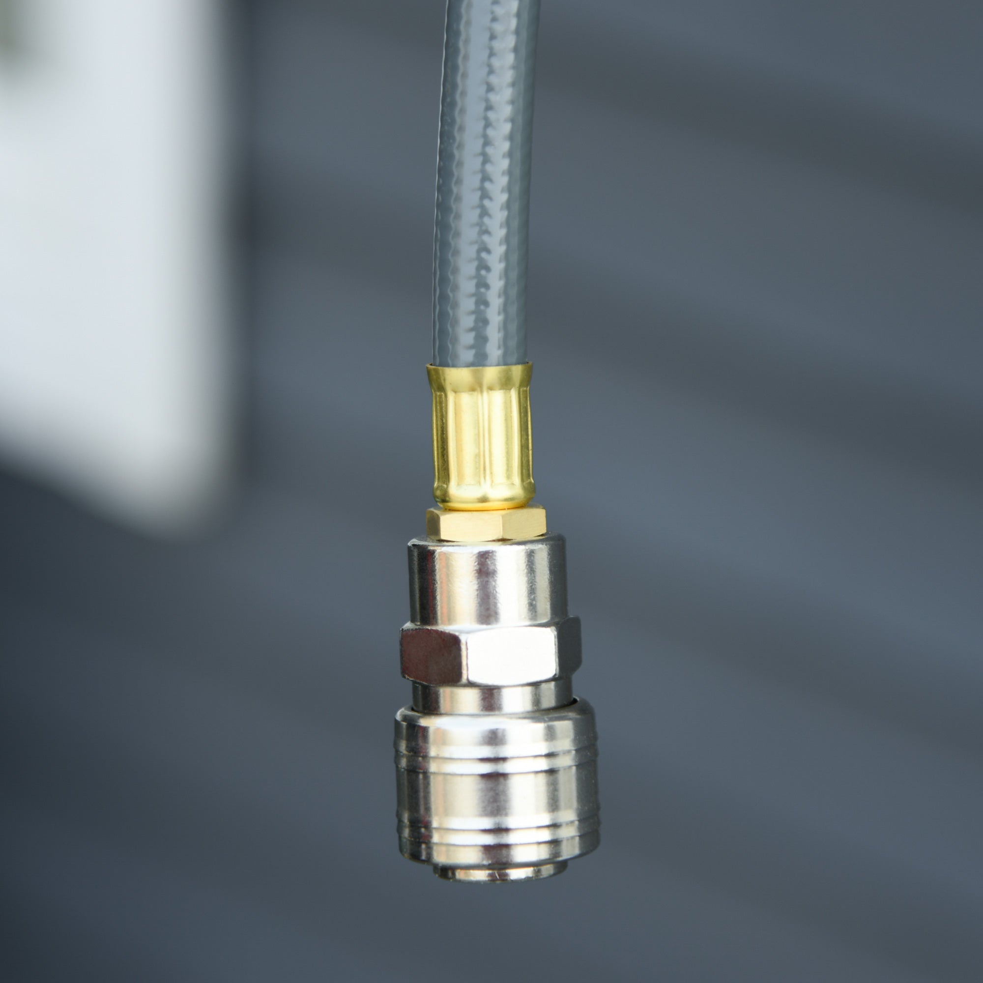 Easycomfort DURHAND Avvolgitubo Automatico 10m + 90cm con Attacco ?1/4'', Montaggio a Parete e Ruotabile di 180°, Grigio