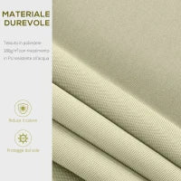Tenda da Sole a Bracci per Esterno con Manovella, Metallo e Poliestere, 3x2.5m Beige