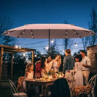 Ombrellone Ovale 440 x 260 cm Khaki