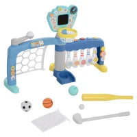 Gioco per Bambini 5 in 1 per Calcio, Basket, Golf, Baseball e Bowling, in PP e ABS, 88.6x38.7x60.4-68 cm