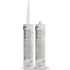 Silicone sigillante decorativo piastrelle mosaici giunture fughe colorato 310 ml *** colore- n 01, confezione 1