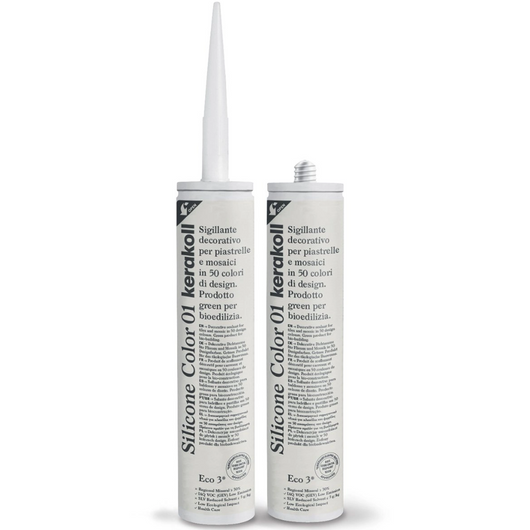 Silicone sigillante decorativo piastrelle mosaici giunture fughe colorato 310 ml *** colore- n 01, confezione 1