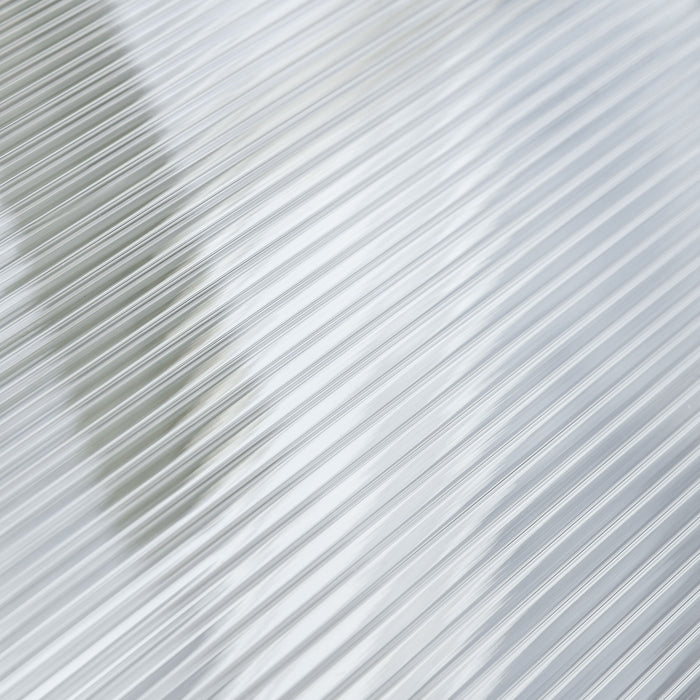 Easycomfort Tettoia in Policarbonato Anti-UV da Esterno per Porte e Finestre da 100x80 cm