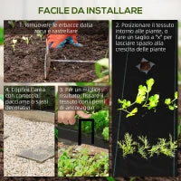 Telo per Pacciamatura 2x25 m per Orto, Serra e Giardino, Drenante e Traspirante, Nero