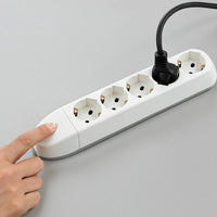 Bticino multipresa poker 3682d bianca 5 prese universali 10 16a