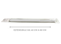 Bacchette Tende A Pressione Bastone Tenda Estensibile Astina Con Molla - 40-60 - Bianco