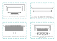 Bacchette Tende A Pressione Bastone Tenda Estensibile Astina Con Molla - 40-60 - Oro