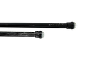 Bacchette Tende A Pressione Bastone Tenda Estensibile Astina Con Molla - 30-40 - Nero-Argento