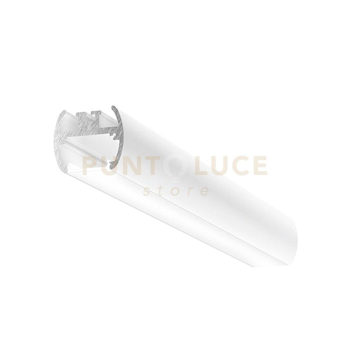 BAKU G - PROFILO IN ALLUMINIO CON DIFFUSORE AD INCASTRO BIANCO PARETE/SOFFITTO/SOSPENSIONE MT2 COLORE BIANCO