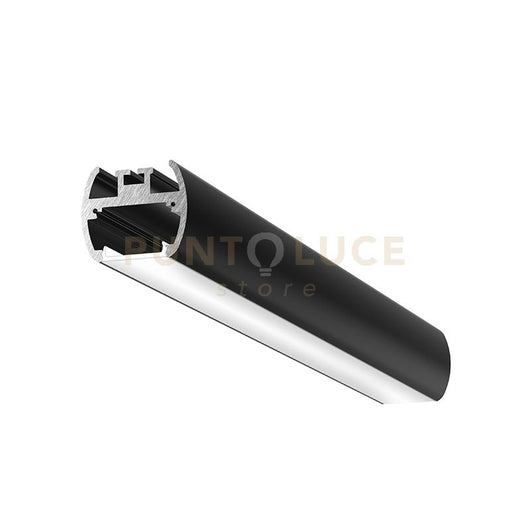 BAKU G - PROFILO IN ALLUMINIO CON DIFFUSORE AD INCASTRO BIANCO PARETE/SOFFITTO/SOSPENSIONE MT2 COLORE NERO