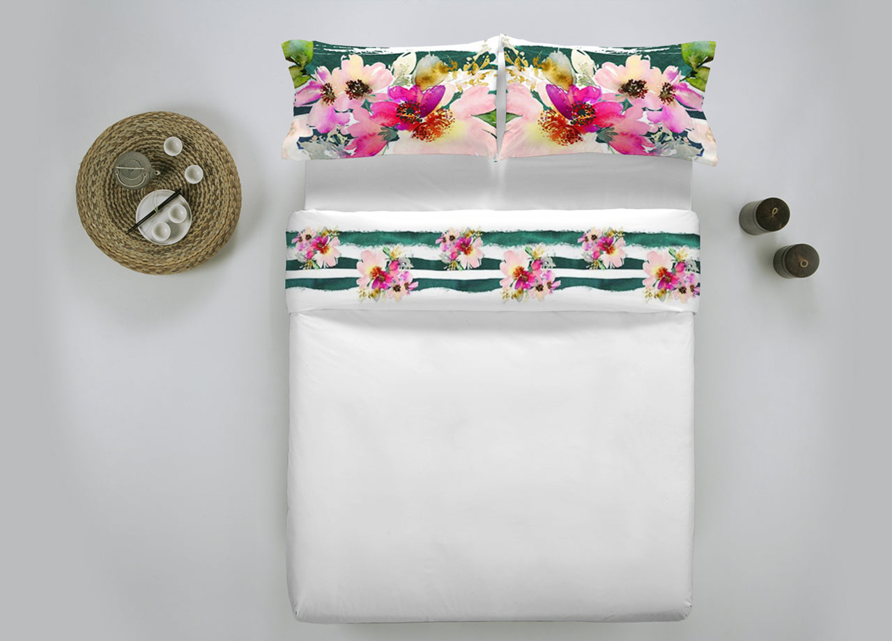 Completo Lenzuola Balzato Stampa Digitale Modello Fresh Dis. 29 Roma - Singolo - Roma