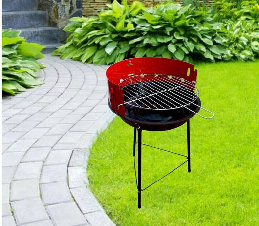 BARBECUE BBQ A CARBONE GRIGLIA CARBONELLA 2 RIPIANI GIARDINO CAMPEGGIO