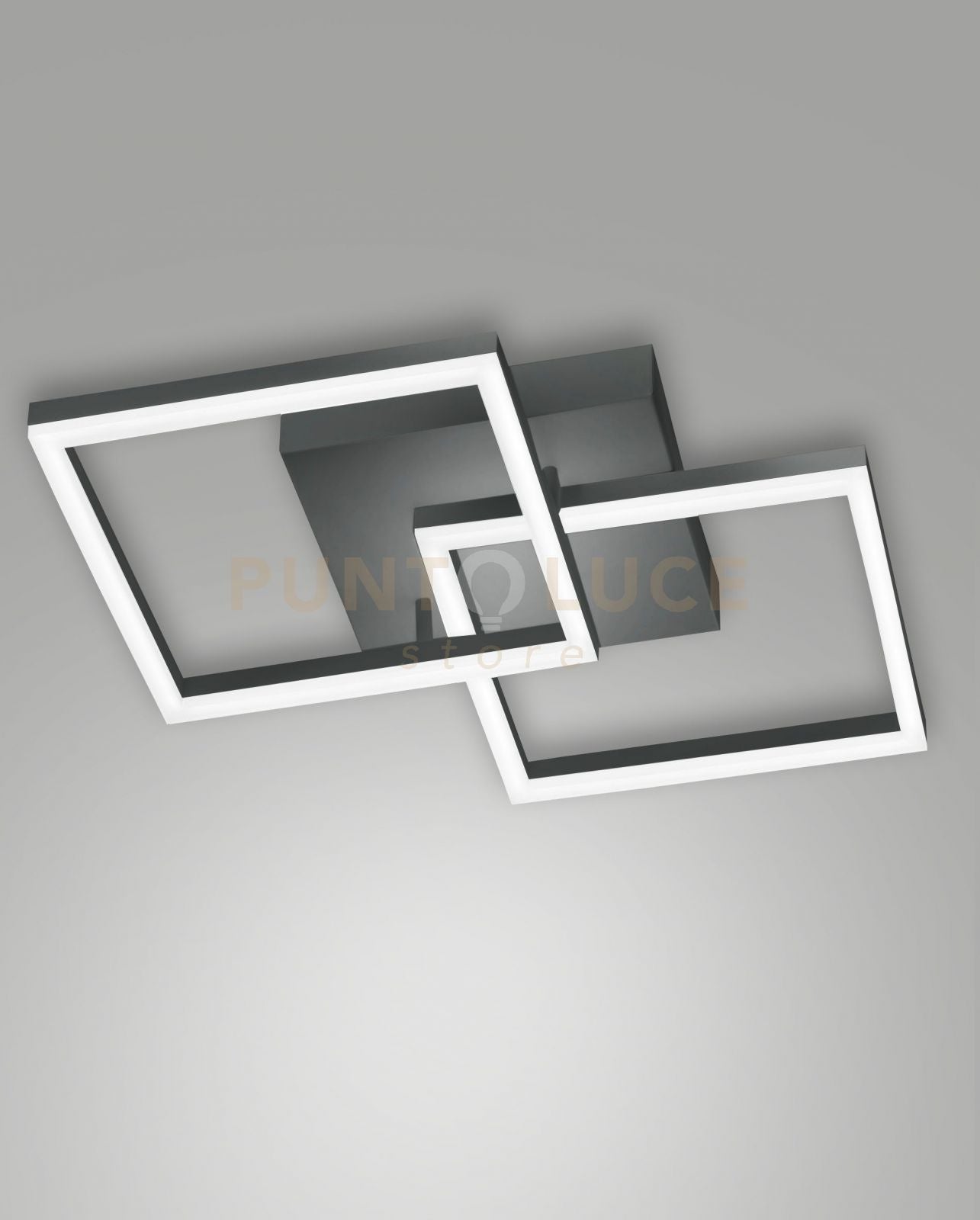 BARD APPLIQUE ANTRACITE NW 2 LUCI A LED 4000K - 39W - 4050 lm DIMMERABILE C/ACC