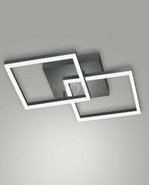 BARD APPLIQUE ANTRACITE NW 2 LUCI A LED 4000K - 39W - 4050 lm DIMMERABILE C/ACC