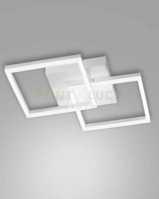 BARD APPLIQUE BIANCA 2 LUCI A LED 3000K - 39W - 3880 lm DIMMERABILE C/ACC.