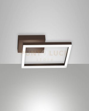 BARD APPLIQUE CORTEN 1 LUCE a LED 3000K - 22W - 2160 lm DIMMERABILE C/ACC.