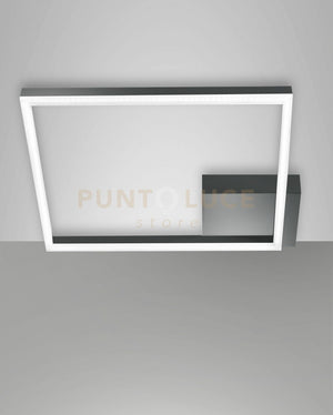BARD PLAFONIERA ANTRACITE A LED 3000K - 39W - 3880 lm  DIMMERABILE 45CM C/ACCESS.