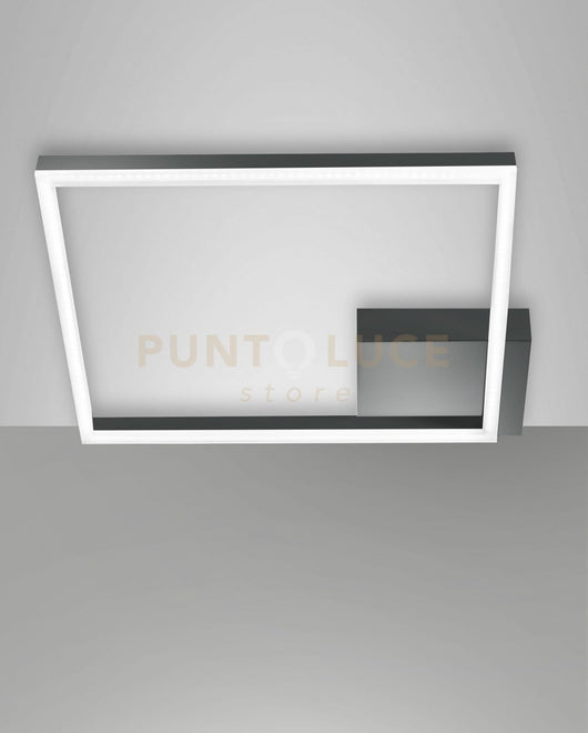 BARD PLAFONIERA ANTRACITE A LED 3000K - 39W - 3880 lm  DIMMERABILE 45CM C/ACCESS.