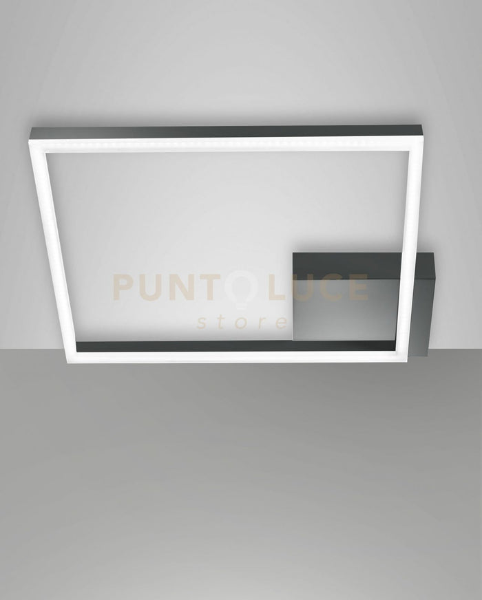 BARD PLAFONIERA ANTRACITE A LED 3000K - 39W - 3880 lm  DIMMERABILE 45CM C/ACCESS.