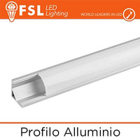BARRA MT2 Profilo Alluminio 6063 X LED Ang Piegh