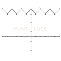 BASE-11RE N LED base rettangolare per lampadari sospesi nero opaco 11 luci led incluso