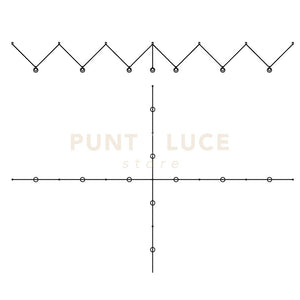 BASE-11RE N LED base rettangolare per lampadari sospesi nero opaco 11 luci led incluso
