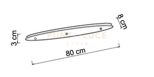 BASE-3E N LED BASE ELITTICA per sospensioni con LED INTEGRATO nero opaco 3 luci