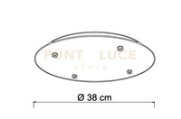 BASE-4L C Base tonda cromo  4 luci d.38