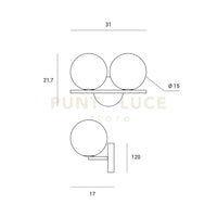 BASE-4L N LED Base nero opaco tonda d.38cm 4 luci led incluso