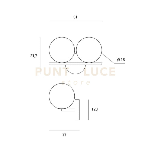 BASE-4L N LED Base nero opaco tonda d.38cm 4 luci led incluso