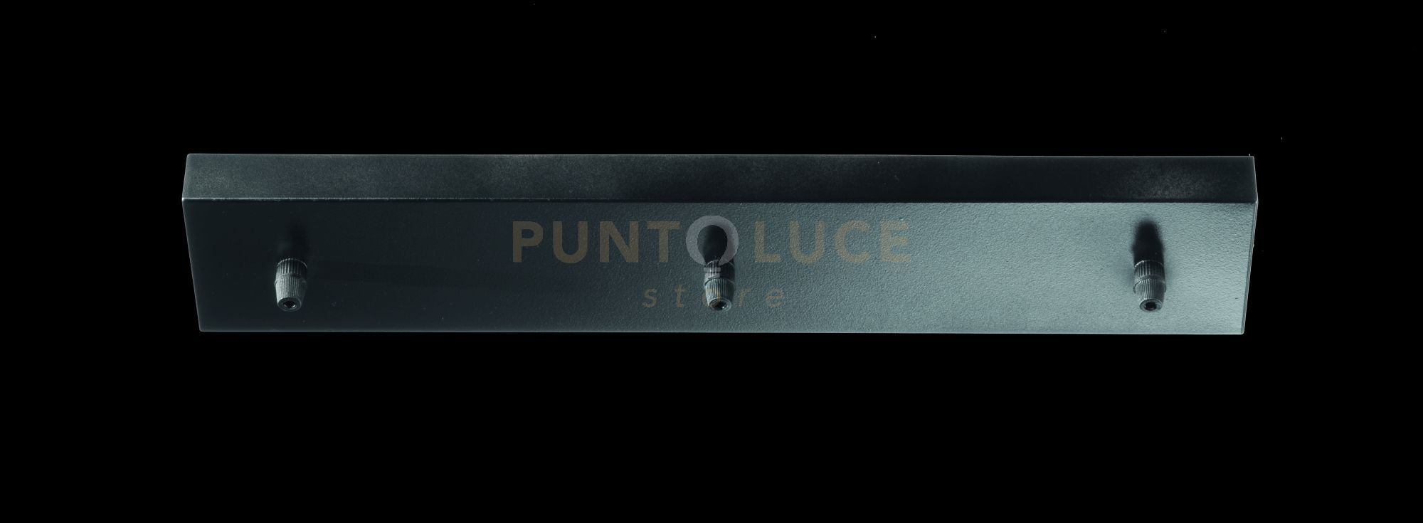 OBA0018 BASE RETTANGOLARE 3 FORI NERO PER SOSPENSIONE L.47CM