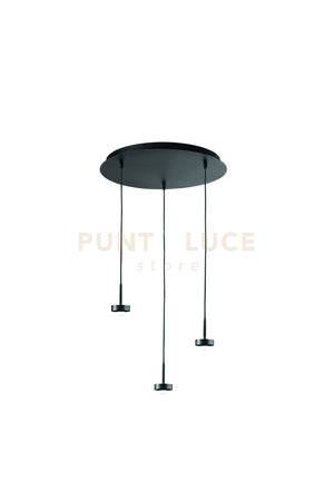 BASE PER SOSPENSIONE EKOS 3 LUCI D.45CM NERO LED 3000K 1390LM 18W