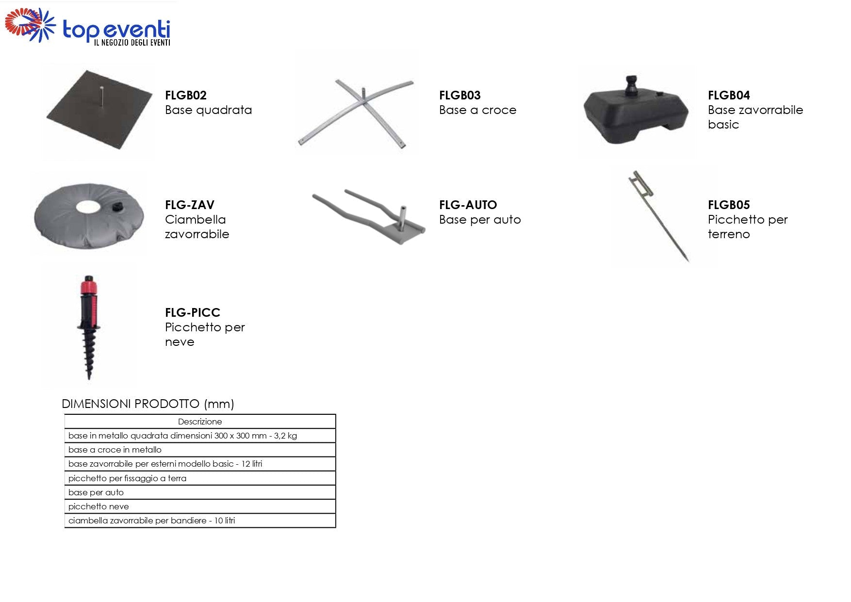 Base A CROCE per Bandiere pubblicitarie