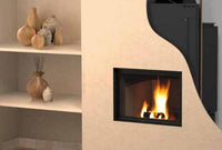 Termocamino a Legna CTM Basic Eco S0 24 kW Solo Riscaldamento con Scambiatore Full Link e Scomparsa Verticale