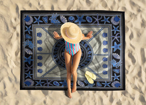 Telo Mare Spiaggia Grande Antisabbia Parasole Modello Batik Barocco - Telo Mare - Leopard D1