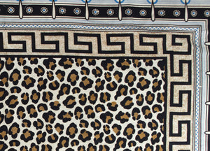 Telo Mare Spiaggia Grande Antisabbia Parasole Modello Batik Barocco - Telo Mare - Leopard D1