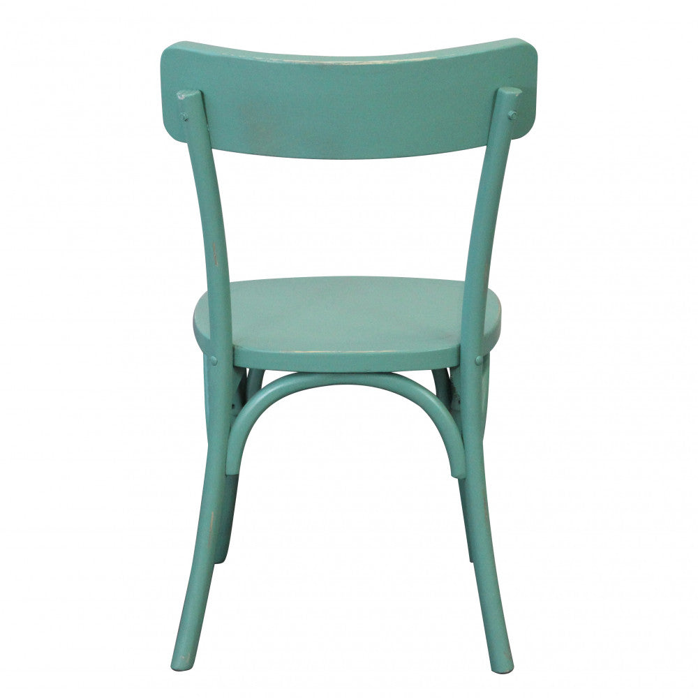 SEDIA IN LEGNO VERDE POLLY