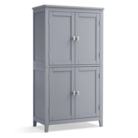 Mobiletto da bagno mobiletto da cucina mobiletto con 2 cassetti e 2 ante ripiani regolabili 30 x 60 x 110 cm grigio 12_0004025