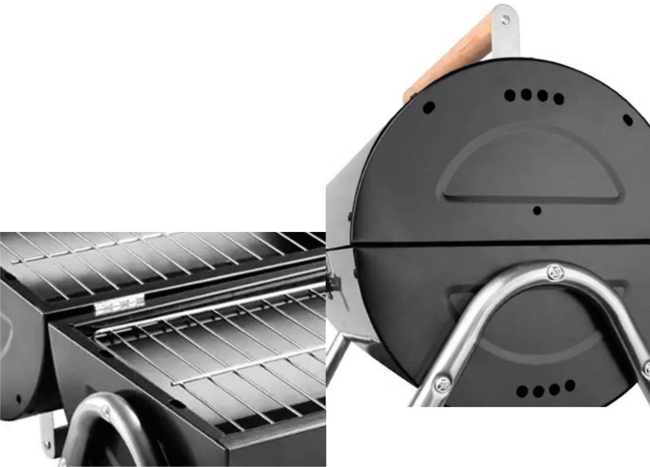 Barbeque Esterno A Carbonella Griglia Estate Campeggio In Acciaio Mod Frankfort