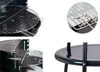 Barbeque Esterno A Carbonella Griglia Estate Campeggio In Acciaio Mod Illinois