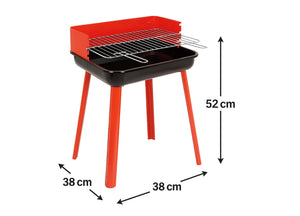 Barbeque Esterno A Carbonella Griglia Estate Campeggio In Acciaio Mod Nebraska