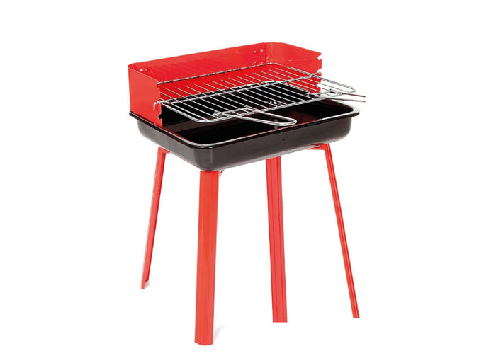 Barbeque Esterno A Carbonella Griglia Estate Campeggio In Acciaio Mod Nebraska