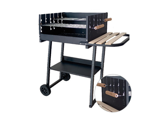 Barbeque Esterno A Carbonella Griglia Estate Campeggio In Acciaio Mod Tennesse