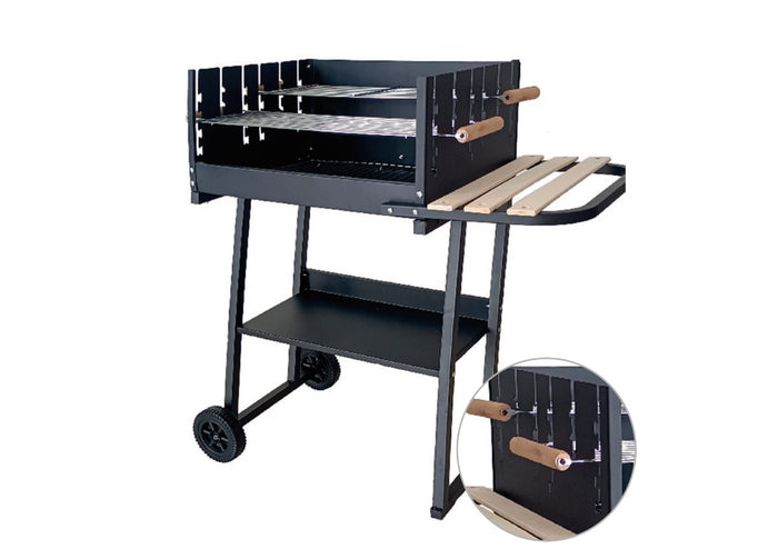 Barbeque Esterno A Carbonella Griglia Estate Campeggio In Acciaio Mod Tennesse