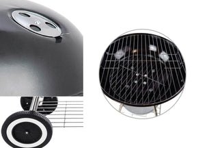 Barbeque Esterno A Carbonella Griglia Estate Campeggio In Acciaio Mod Tulsa