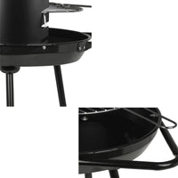 Barbeque Esterno A Carbonella Griglia Estate Campeggio In Acciaio Mod Ohio