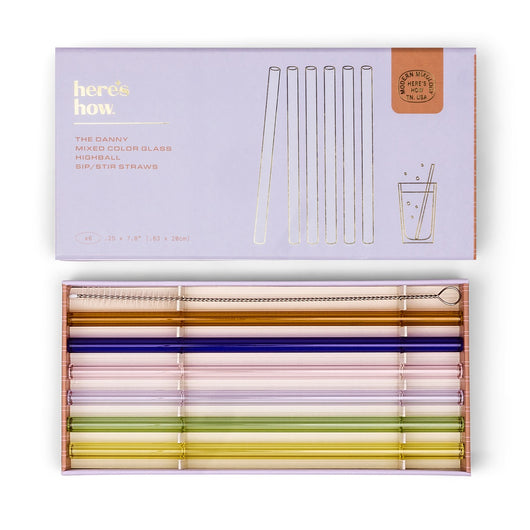 Cannucce in Vetro" Danny" Set da 6